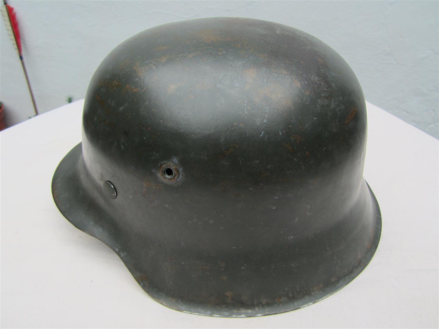 WW2 German M42 WH Helmet - Reproduction Liner & Chinstrap
